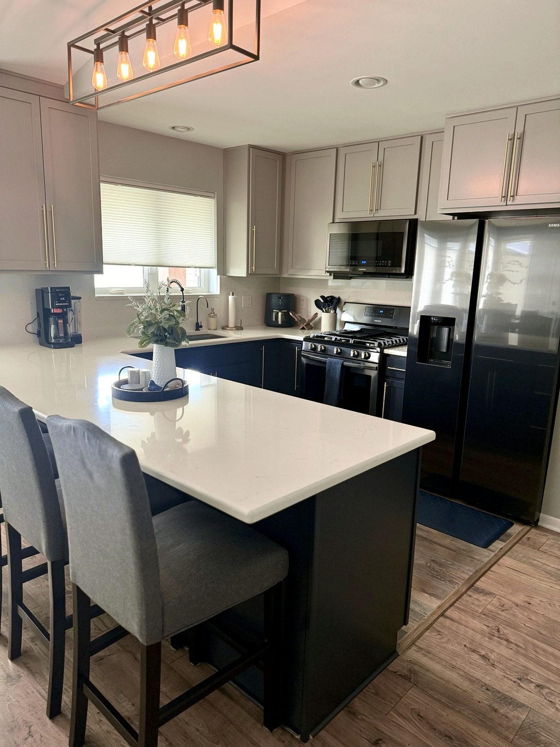 Fully stocked kitchen in the one-bedroom home